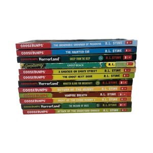 R.L. Stine Lot of 12 Books Goosebumps/ Horrorland Paperback Early‎ 2000s